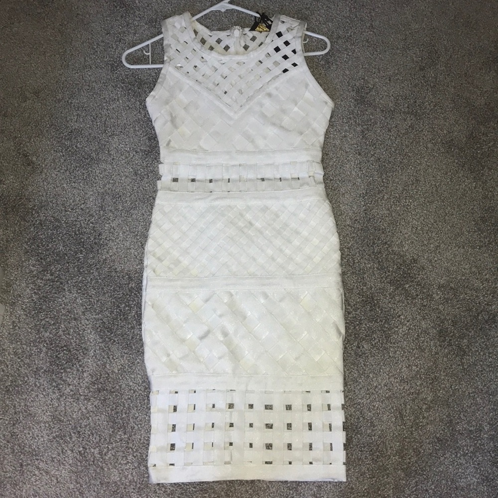 White bandage dress OBO
